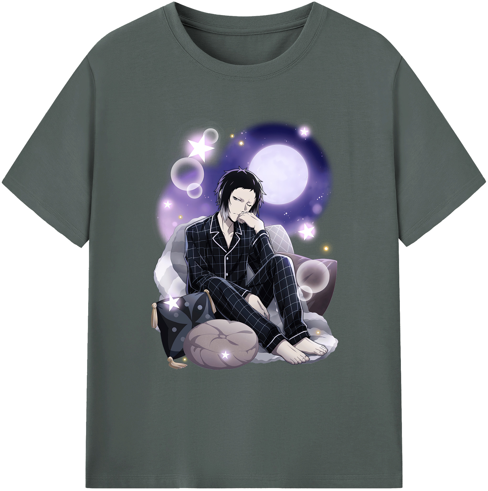 （画像用） 文豪ストレイドッグス Bungo Stray Dogs 綿100％ メンズ半袖Tシャツ｜肌触りやわらか＆通気性